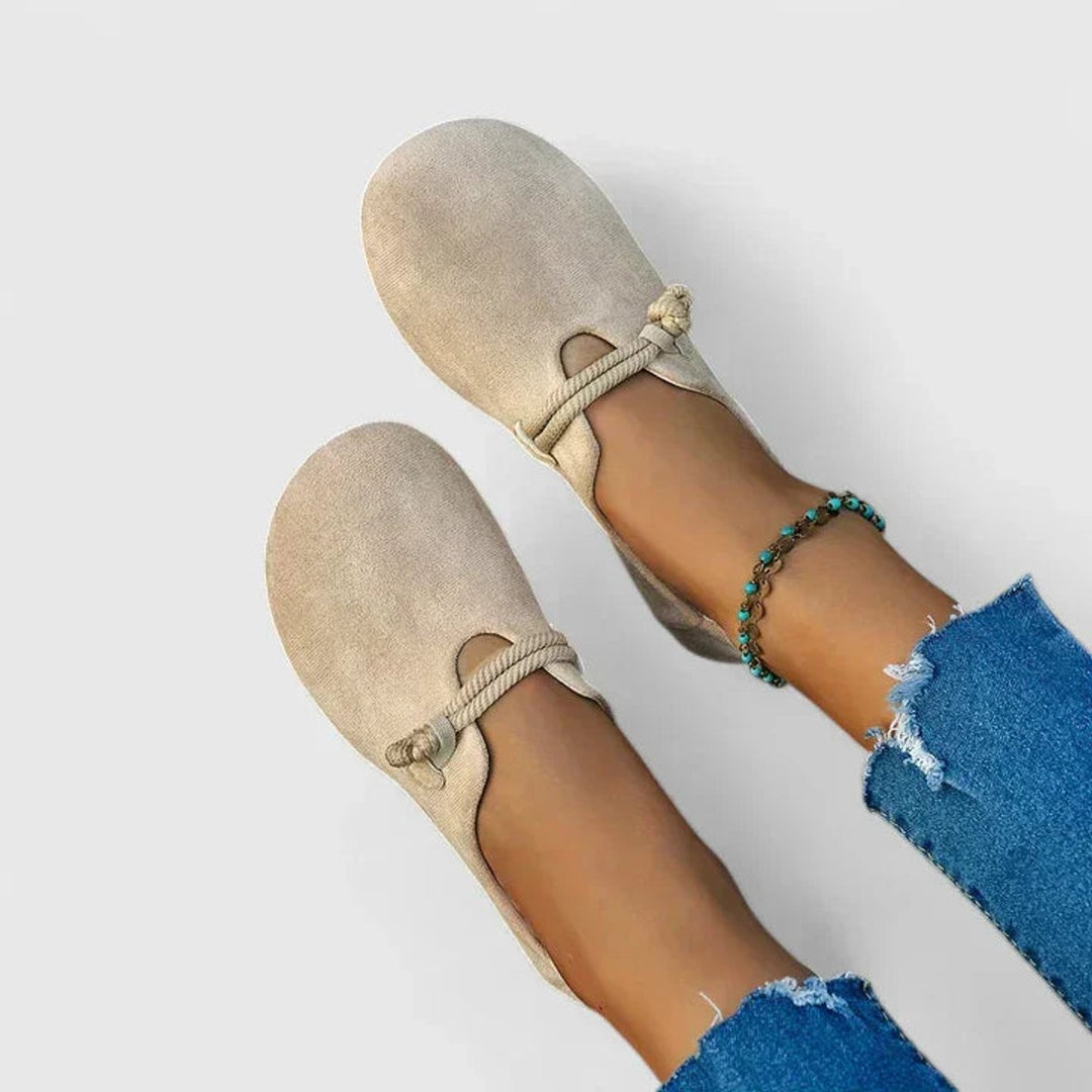 Damen Orthopädische Slip-On Ballerinas mit Arch Support und Seildetail für Komfort 2
