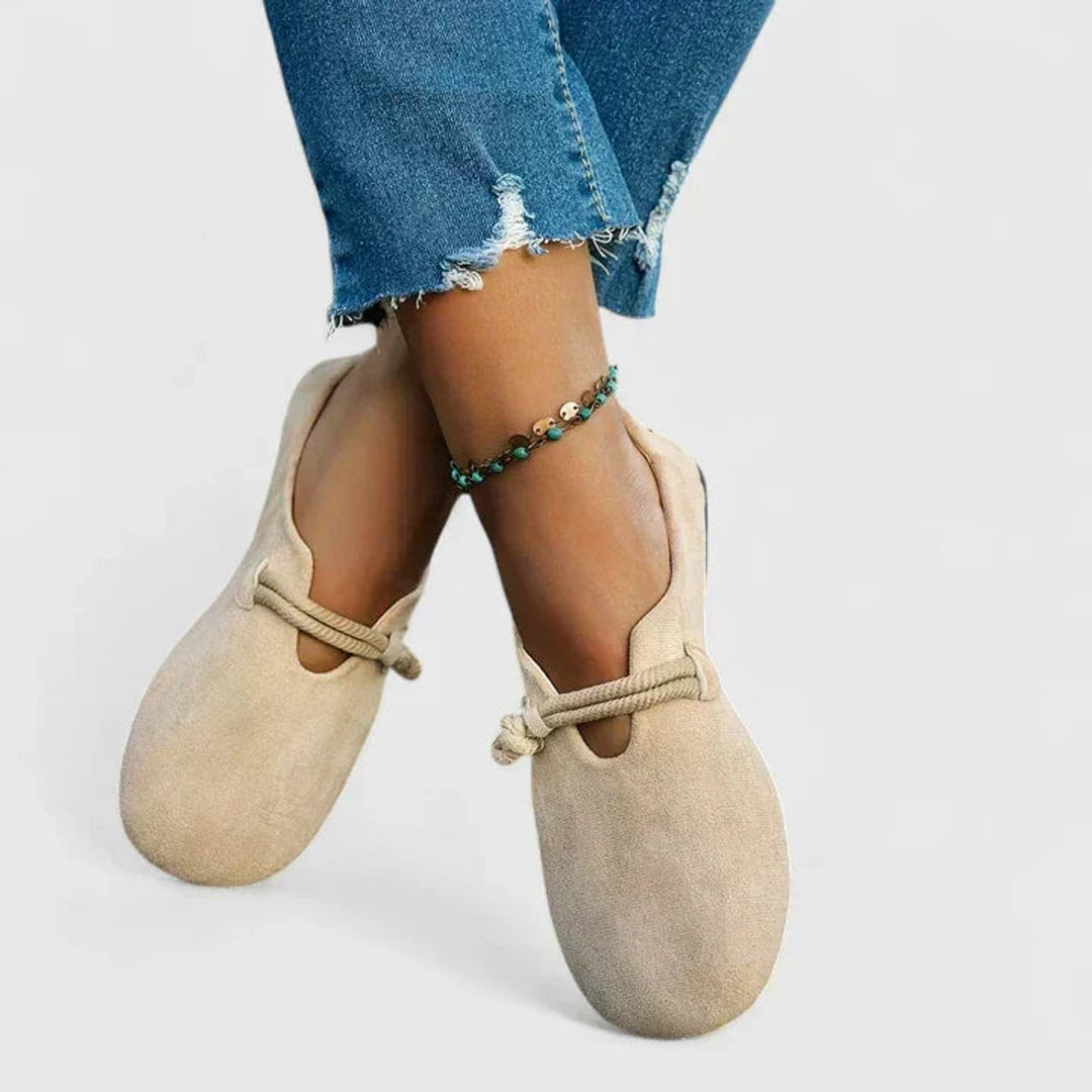 Damen Orthopädische Slip-On Ballerinas mit Arch Support und Seildetail für Komfort 4