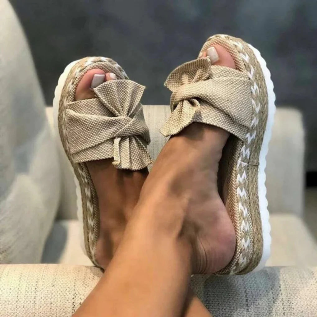 Damen Orthopädische Slip-On Sandalen mit Arch Support und Plateau-Sohle für Frühling und Sommer 0