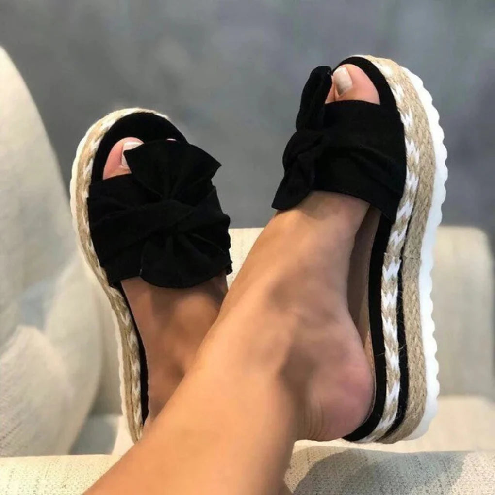 Damen Orthopädische Slip-On Sandalen mit Arch Support und Plateau-Sohle für Frühling und Sommer 1