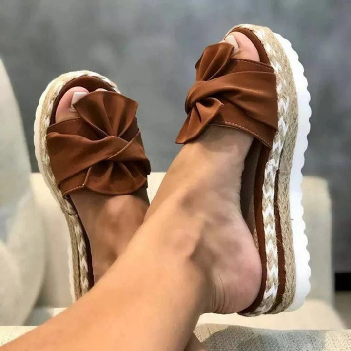 Damen Orthopädische Slip-On Sandalen mit Arch Support und Plateau-Sohle für Frühling und Sommer 5
