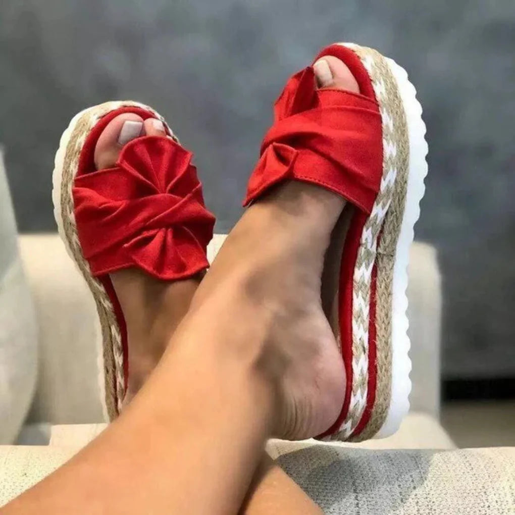 Damen Orthopädische Slip-On Sandalen mit Arch Support und Plateau-Sohle für Frühling und Sommer 6