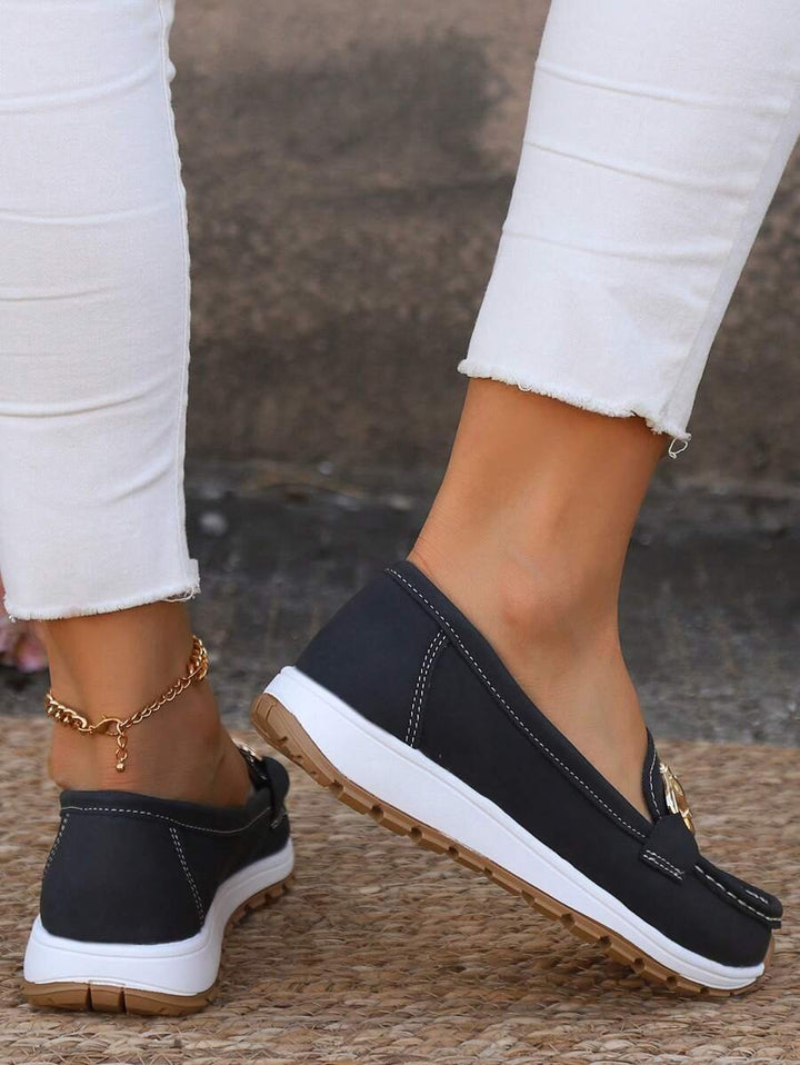 Damen Orthopädische Slipper mit Arch Support und Rutschfester Sohle Golddetail 3