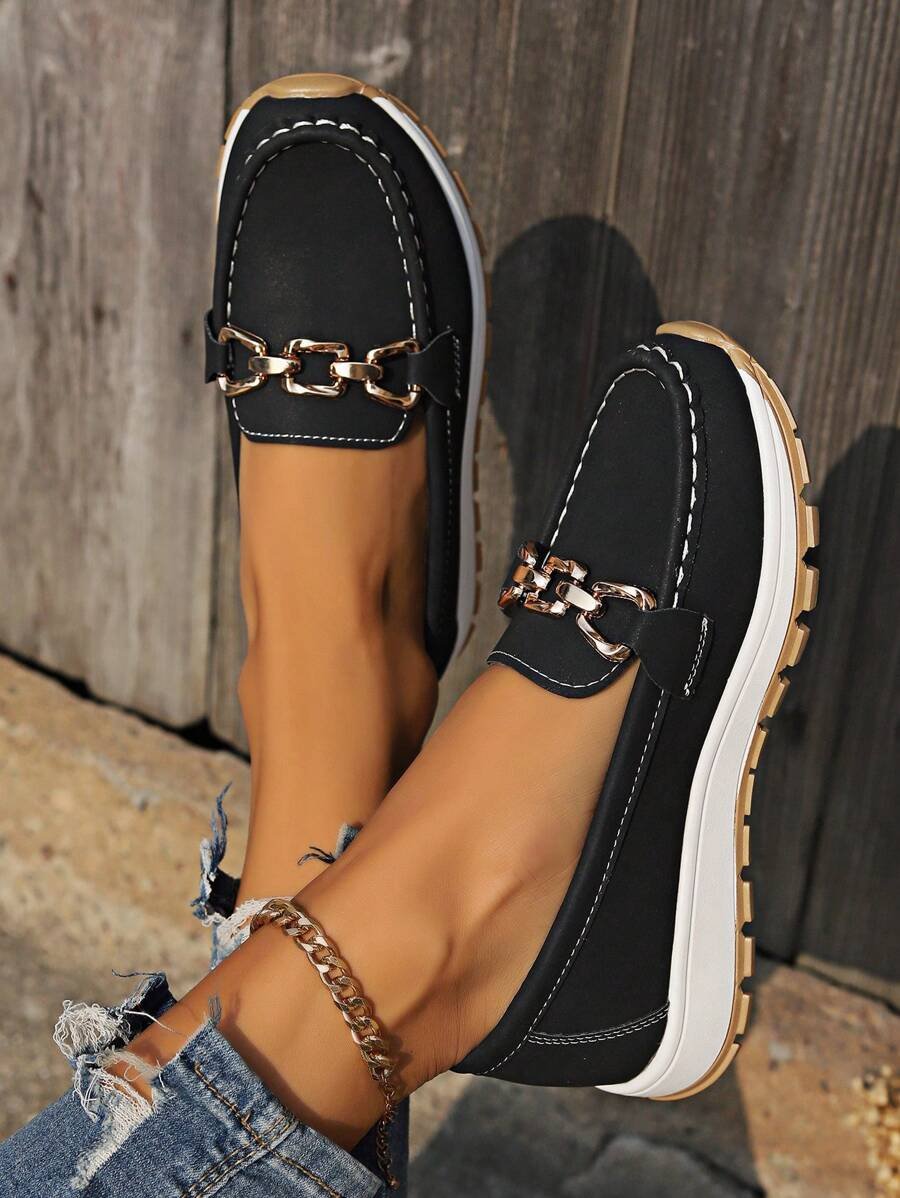 Damen Orthopädische Slipper mit Arch Support und Rutschfester Sohle Golddetail 4