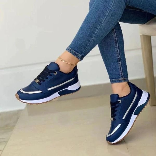 Damen Orthopädische Sneaker mit Ergonomischem Fußbett und Arch Support Komfort 0