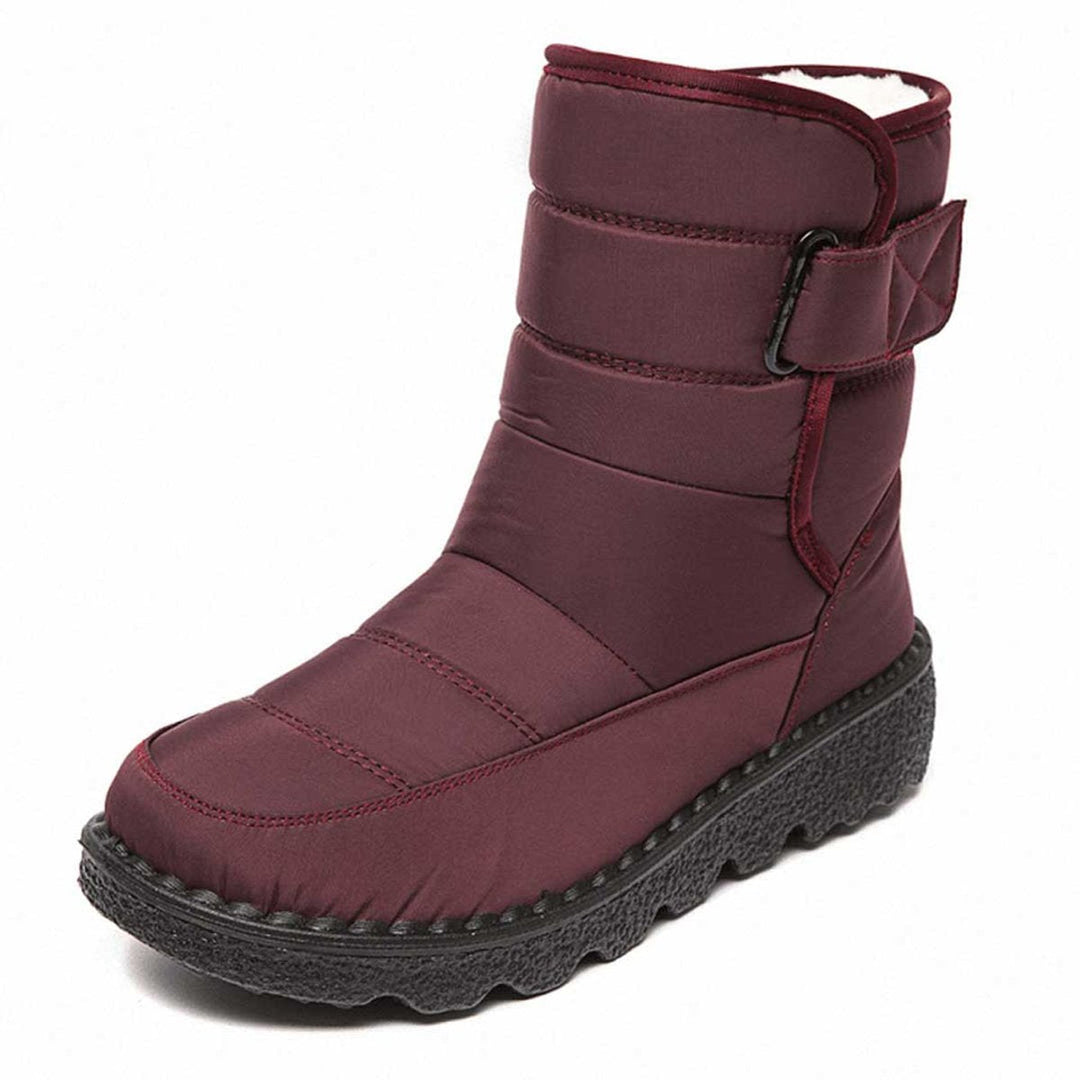 Damen Orthopädische Wasserdichte Knee High Boots mit Rutschfester Profilsohle und Wärmender Plüschfütterung 3