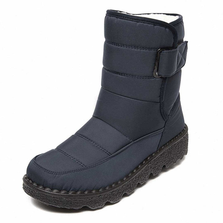 Damen Orthopädische Wasserdichte Knee High Boots mit Rutschfester Profilsohle und Wärmender Plüschfütterung 4