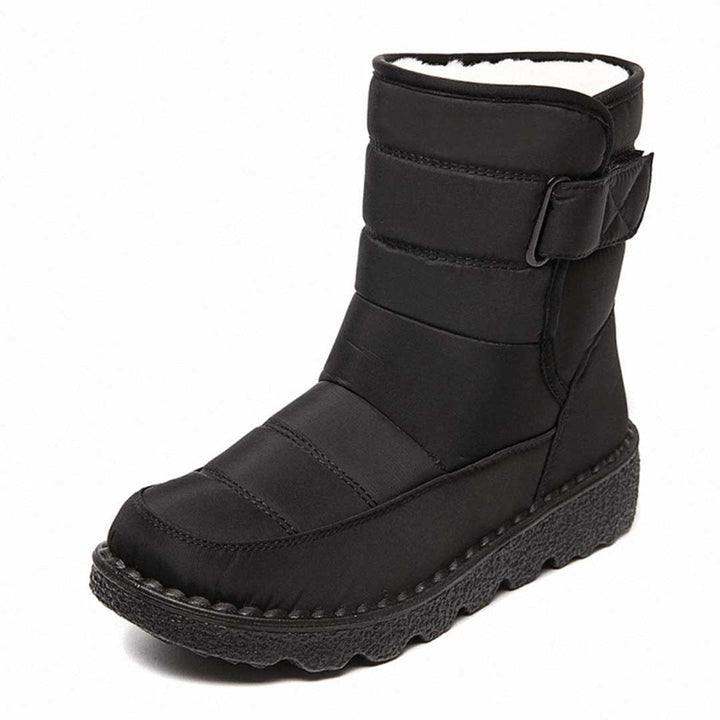 Damen Orthopädische Wasserdichte Knee High Boots mit Rutschfester Profilsohle und Wärmender Plüschfütterung 5