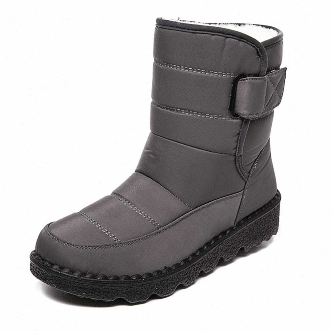 Damen Orthopädische Wasserdichte Knee High Boots mit Rutschfester Profilsohle und Wärmender Plüschfütterung 6