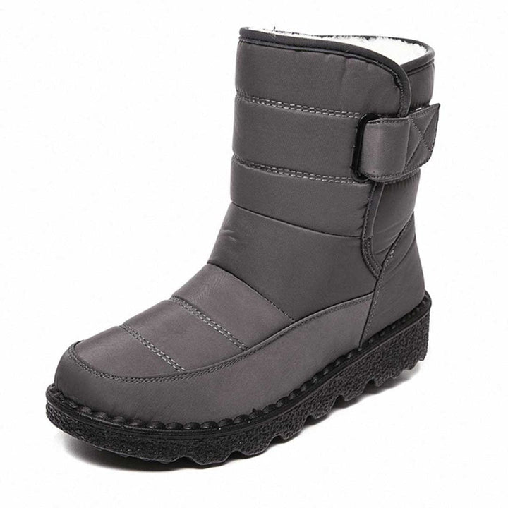Damen Orthopädische Wasserdichte Knee High Boots mit Rutschfester Profilsohle und Wärmender Plüschfütterung 6