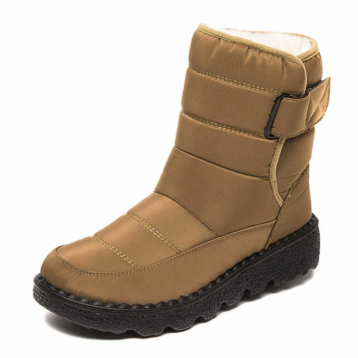 Damen Orthopädische Wasserdichte Knee High Boots mit Rutschfester Profilsohle und Wärmender Plüschfütterung 7