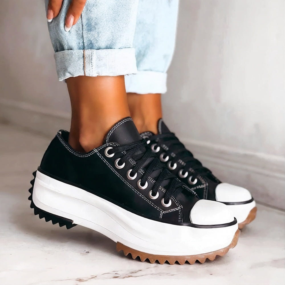 Damen Orthopedic Plattform Sneaker mit Arch Support und Schnürung für Alltag und Freizeit 0