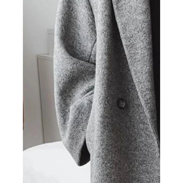 Damen Oversize-Mantel mit Revers und doppelter Knopfleiste 4
