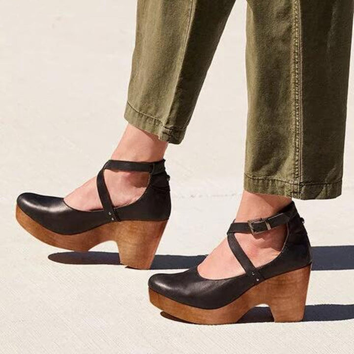 Damen Plateau Sandalen mit Orthopädischer Arch Support und Schnallenriemen Sommer Schuhe 0