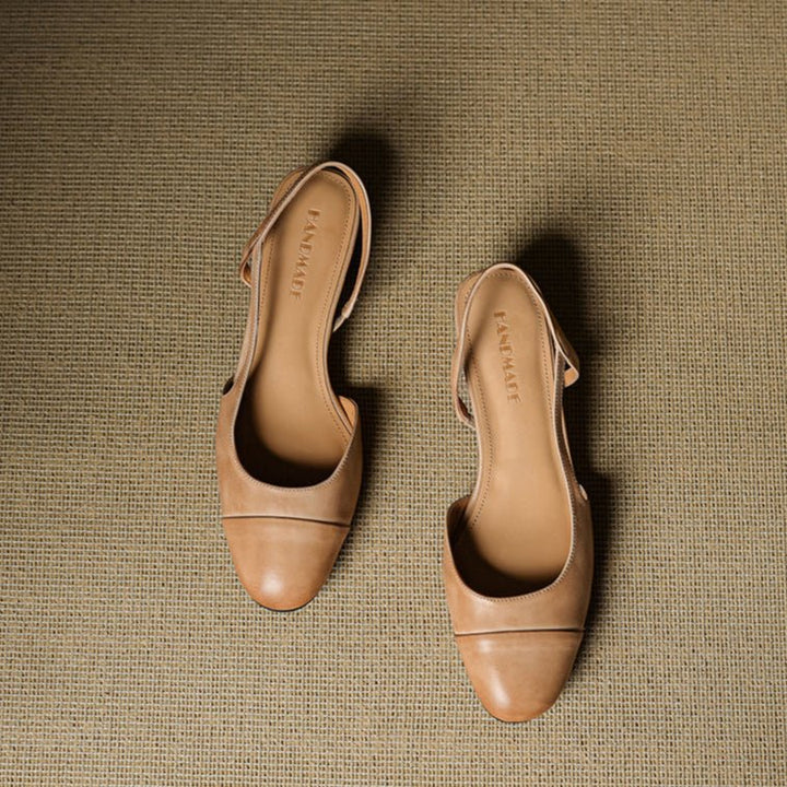 Damen Slingback-Pumps mit Mandelspitze und mittelhohem Blockabsatz elegant und bequem 3