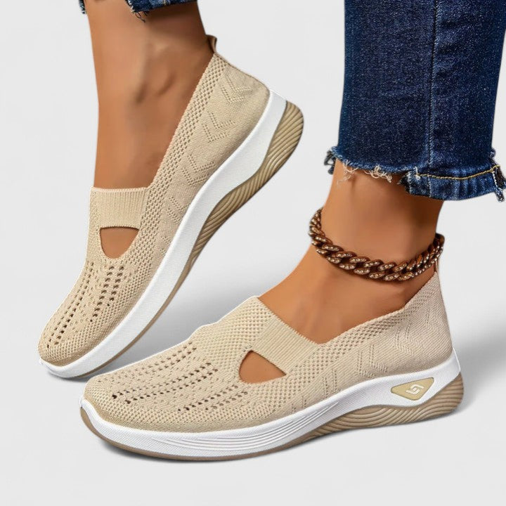 Damen Slip-On Sneaker mit Orthopädischer Arch Support und Atmungsaktivem Mesh für Walking und Alltag 1
