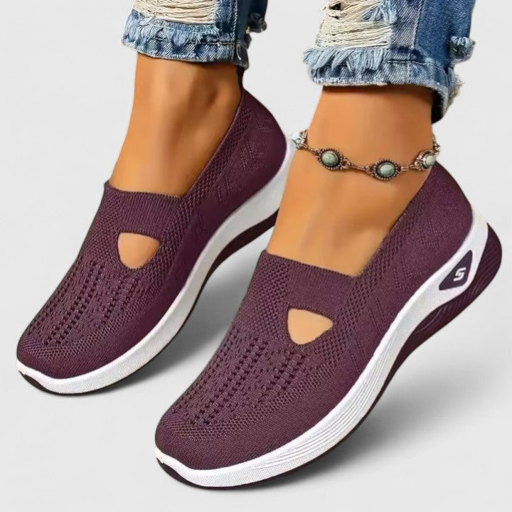 Damen Slip-On Sneaker mit Orthopädischer Arch Support und Atmungsaktivem Mesh für Walking und Alltag 11