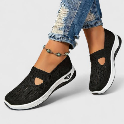 Damen Slip-On Sneaker mit Orthopädischer Arch Support und Atmungsaktivem Mesh für Walking und Alltag 2