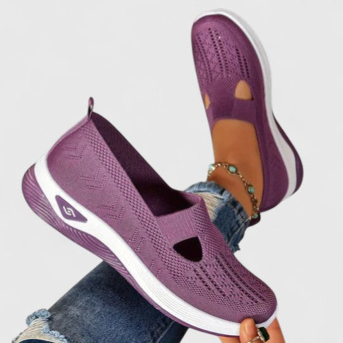 Damen Slip-On Sneaker mit Orthopädischer Arch Support und Atmungsaktivem Mesh für Walking und Alltag 3