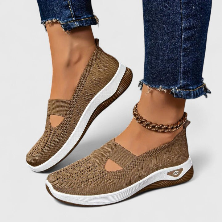 Damen Slip-On Sneaker mit Orthopädischer Arch Support und Atmungsaktivem Mesh für Walking und Alltag 4