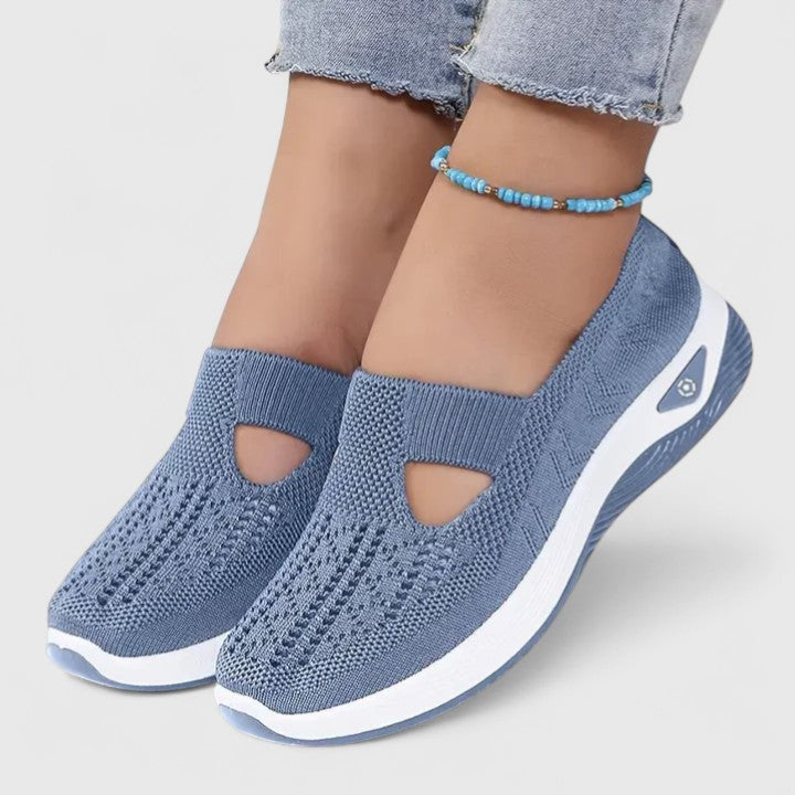 Damen Slip-On Sneaker mit Orthopädischer Arch Support und Atmungsaktivem Mesh für Walking und Alltag 5