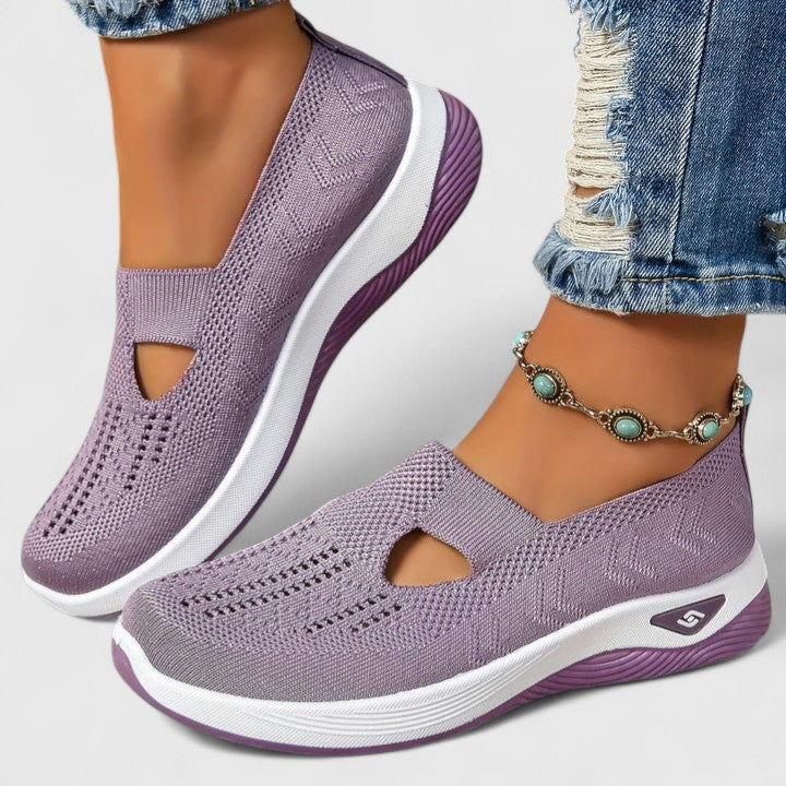 Damen Slip-On Sneaker mit Orthopädischer Arch Support und Atmungsaktivem Mesh für Walking und Alltag 8
