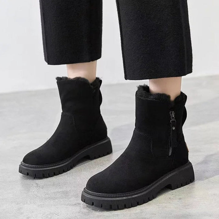 Damen Stiefeletten Orthopedic mit Arch Support Gefüttert Winter Plateau 0