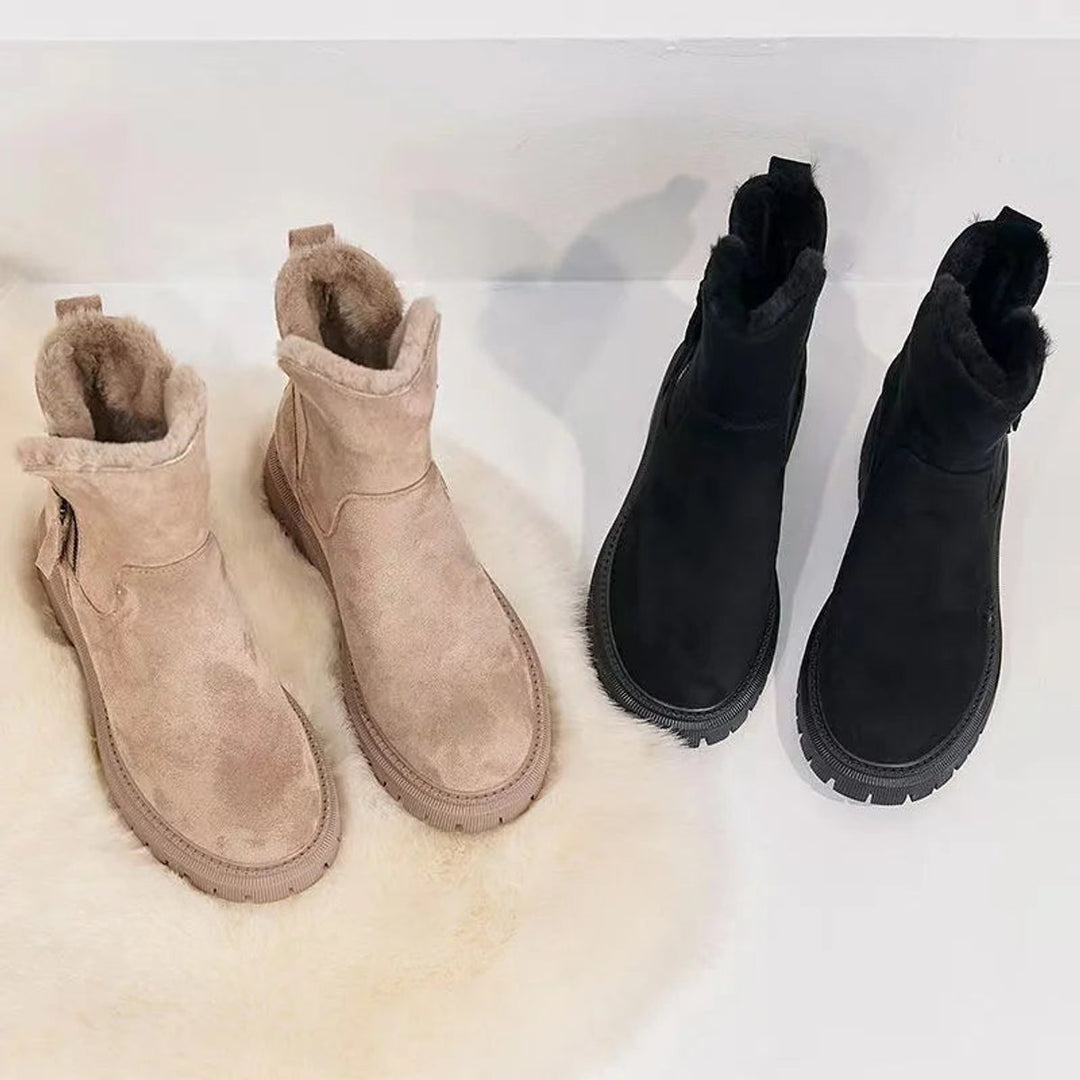 Damen Stiefeletten Orthopedic mit Arch Support Gefüttert Winter Plateau 2