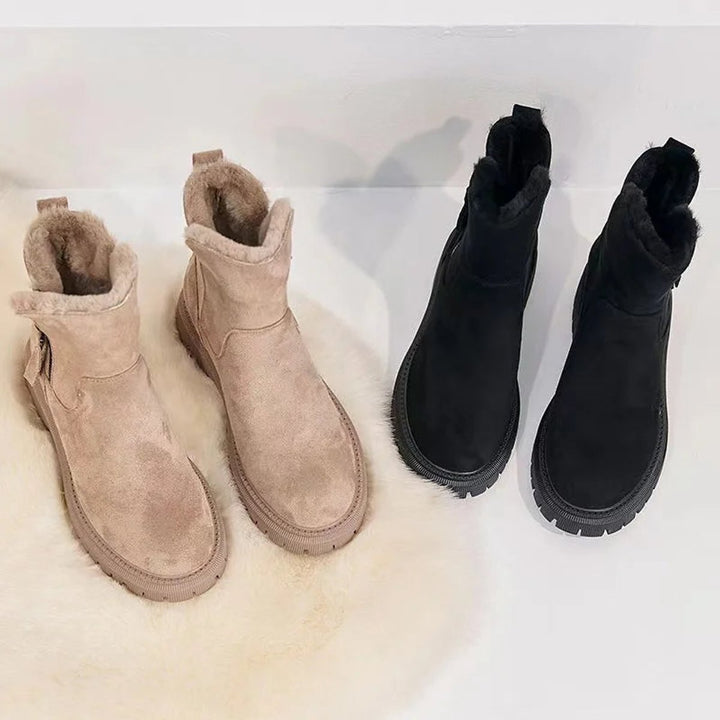 Damen Stiefeletten Orthopedic mit Arch Support Gefüttert Winter Plateau 2