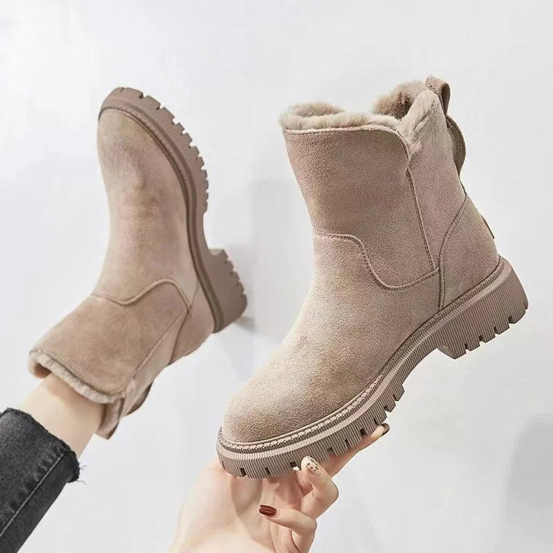 Damen Stiefeletten Orthopedic mit Arch Support Gefüttert Winter Plateau 3
