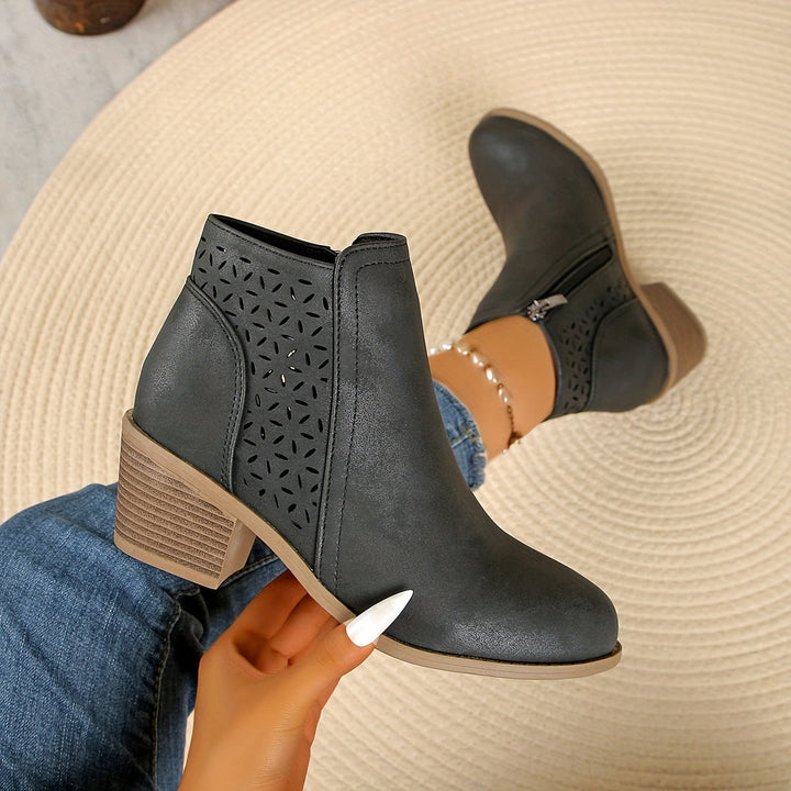 Damen Stiefeletten mit seitlichem Reißverschluss – Komfortable Slip-On Boots für Alltag und Herbst 2