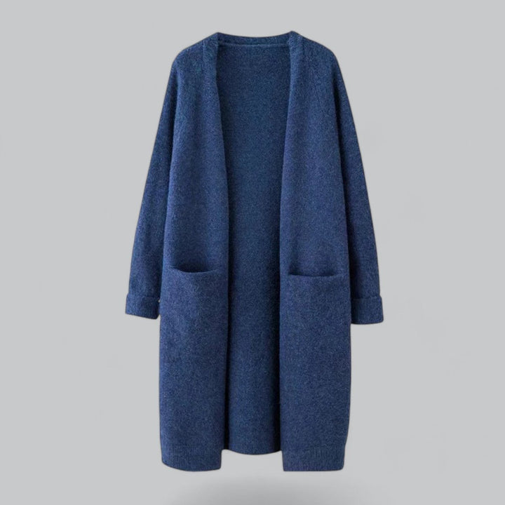 Damen Strick Cardigan - Langer Oversized Cardigan mit Offener Vorderseite für Komfort und Stil 4