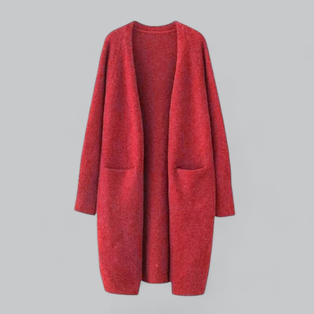 Damen Strick Cardigan - Langer Oversized Cardigan mit Offener Vorderseite für Komfort und Stil 6