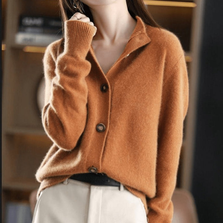 Damen Strick Cardigan mit Knopfleiste – Weicher, Zeitloser Layering-Pullover für Herbst und Winter 2