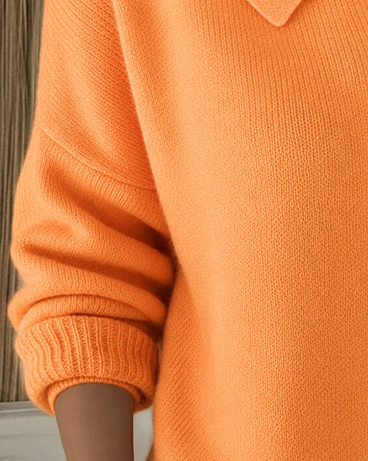 Damen Strickjacke mit Hemdkragen und Knopfleiste Relaxed Fit für Alltag und Büro 5