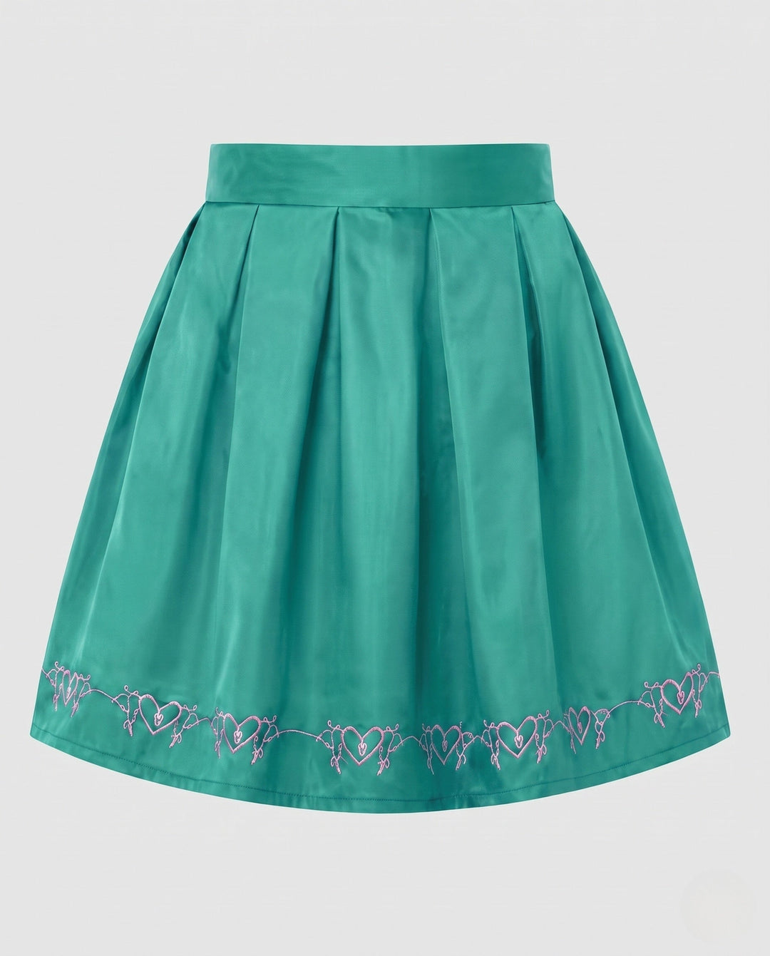 Damen Trachtenrock mit filigranem Herzdesign elegant und vielseitig 4