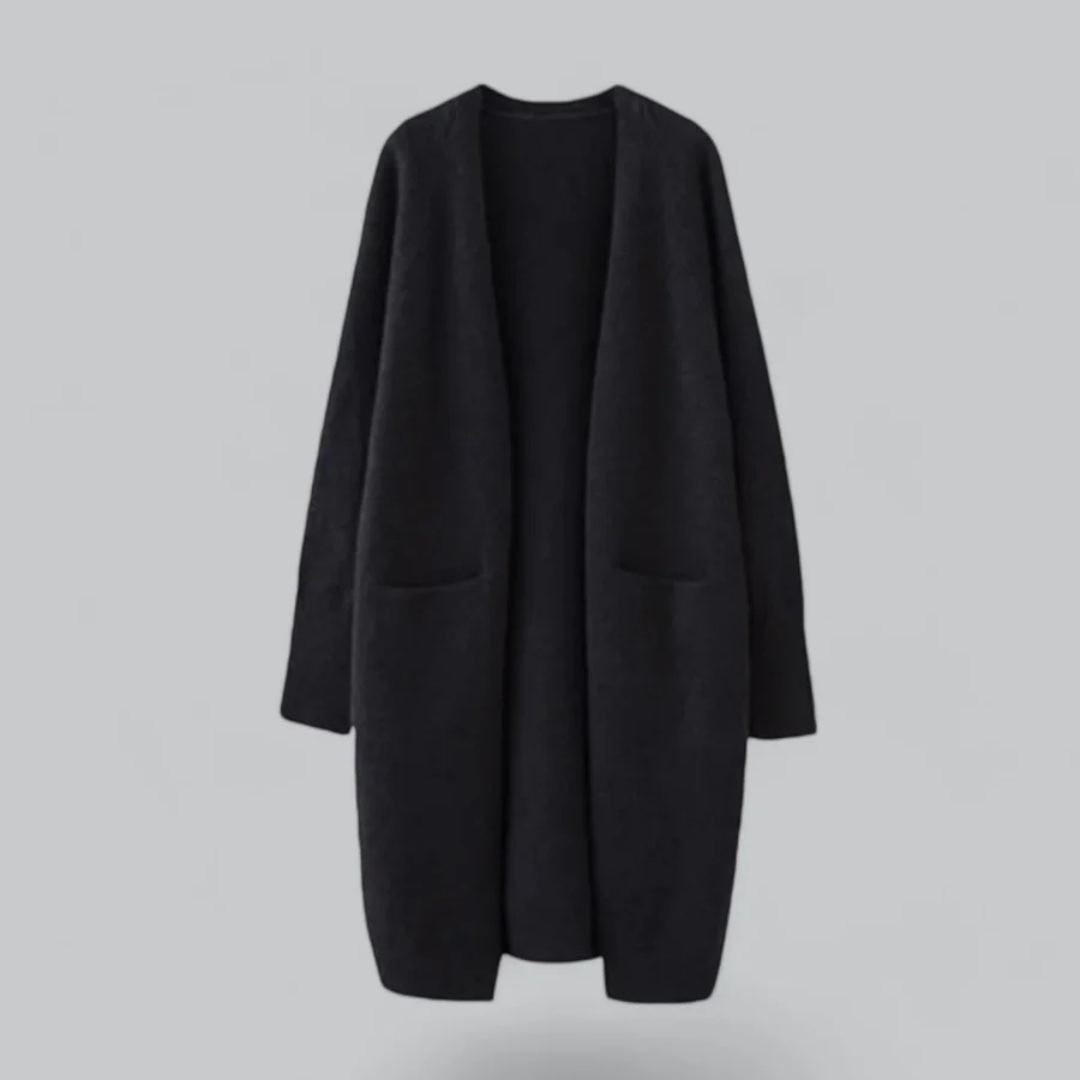 Damen Warme Strickjacke mit Offener Front Komfortabel und Vielseitig für Herbst und Winter 0