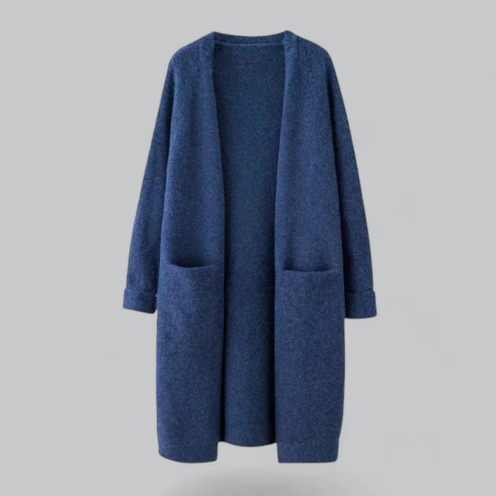 Damen Warme Strickjacke mit Offener Front Komfortabel und Vielseitig für Herbst und Winter 1