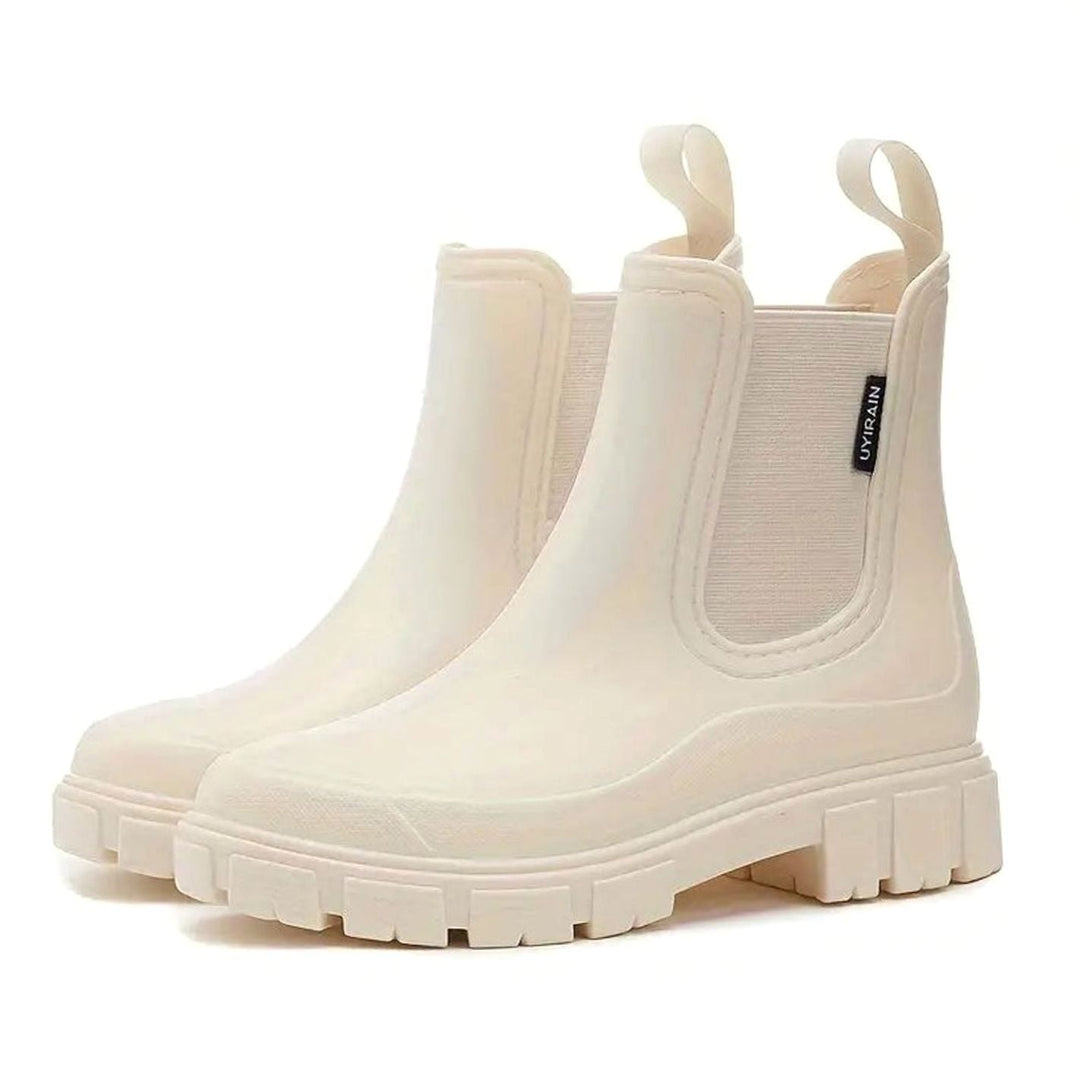 Damen Wasserdichte Orthopädische Chelsea Stiefel mit Arch Support und Blockabsatz 2