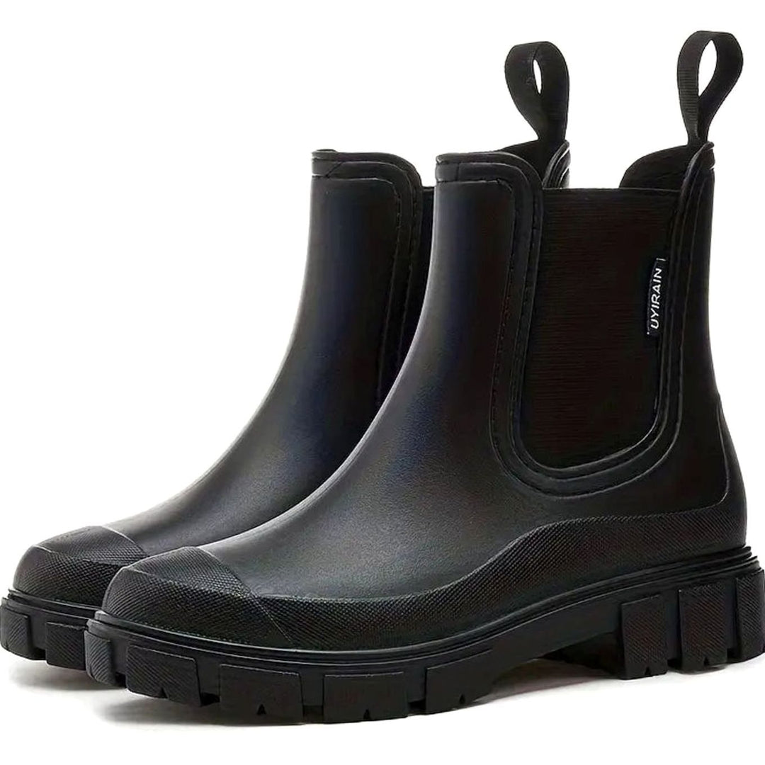 Damen Wasserdichte Orthopädische Chelsea Stiefel mit Arch Support und Blockabsatz 5