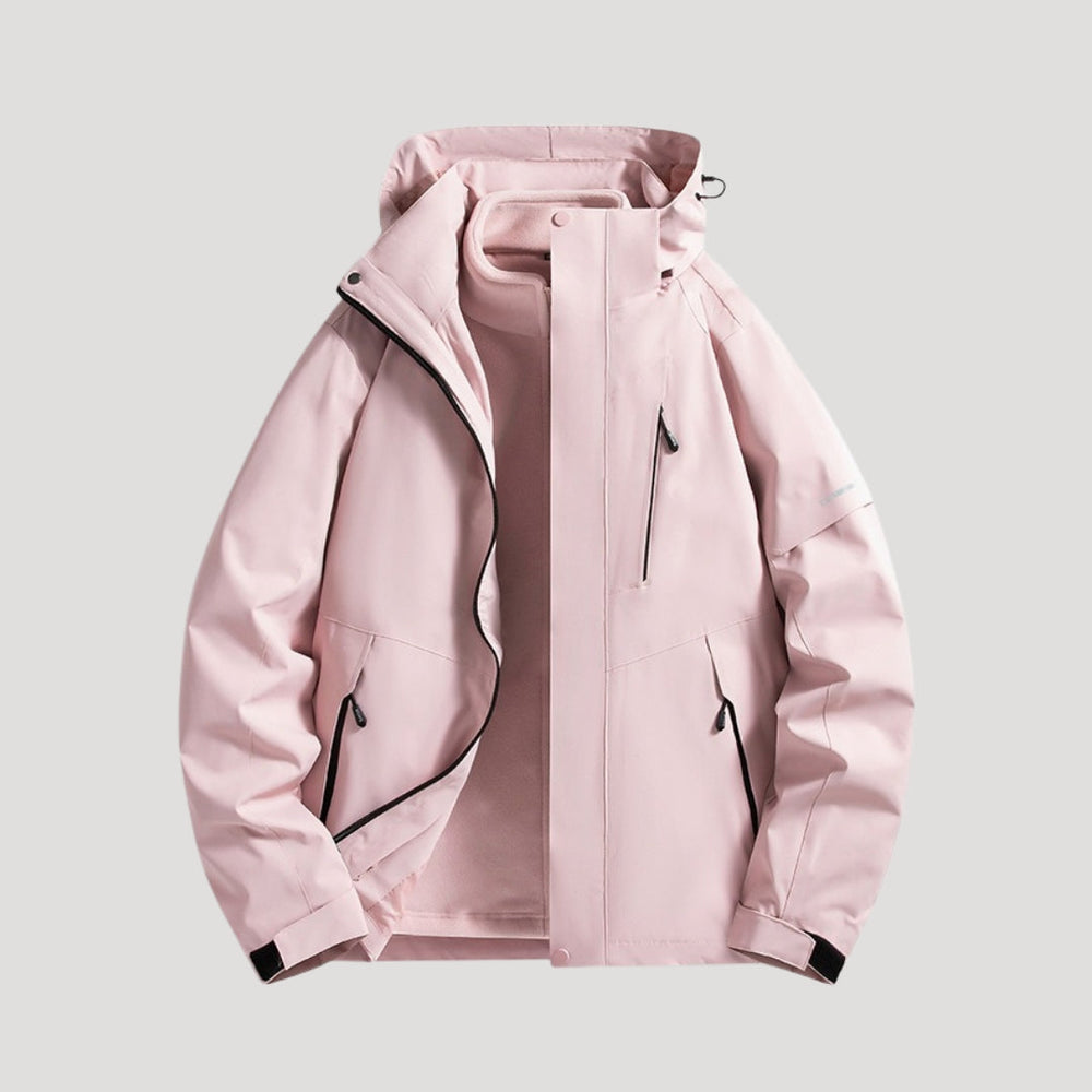 Damen Wasserdichte Outdoor Windbreaker Jacke Leicht & Windabweisend für Aktive 1