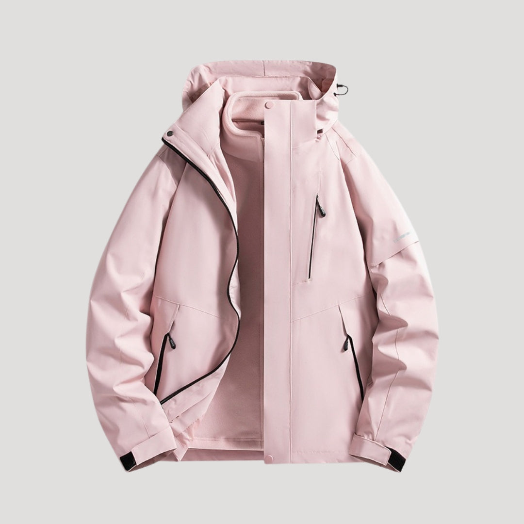 Damen Wasserdichte Outdoor Windbreaker Jacke Leicht & Windabweisend für Aktive 1