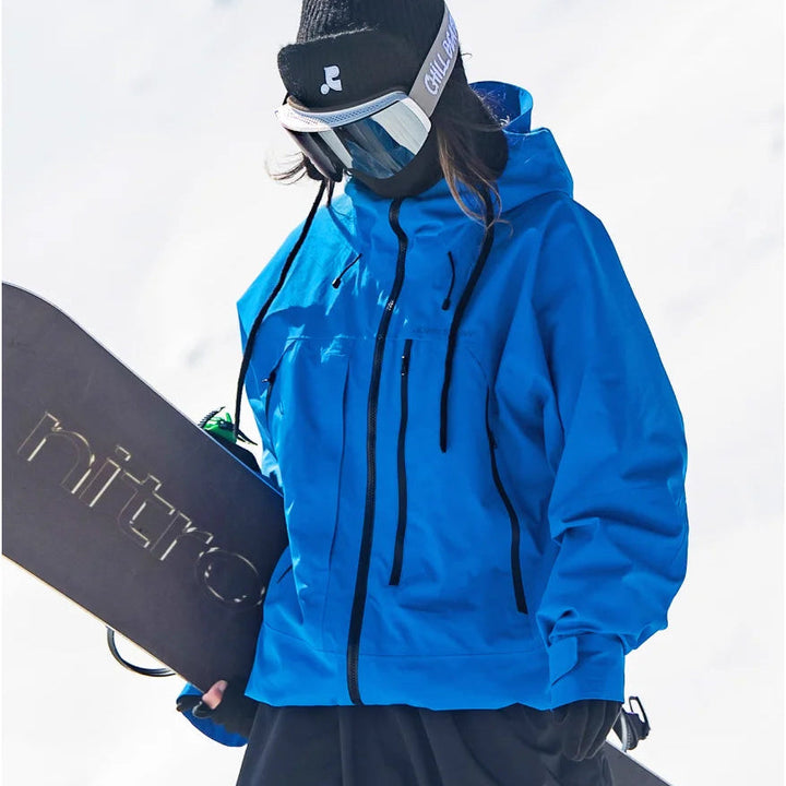 Damen Wasserdichte Ski-Jacke für Winter Outdoor Aktivitäten mit Komfort und Schutz 2