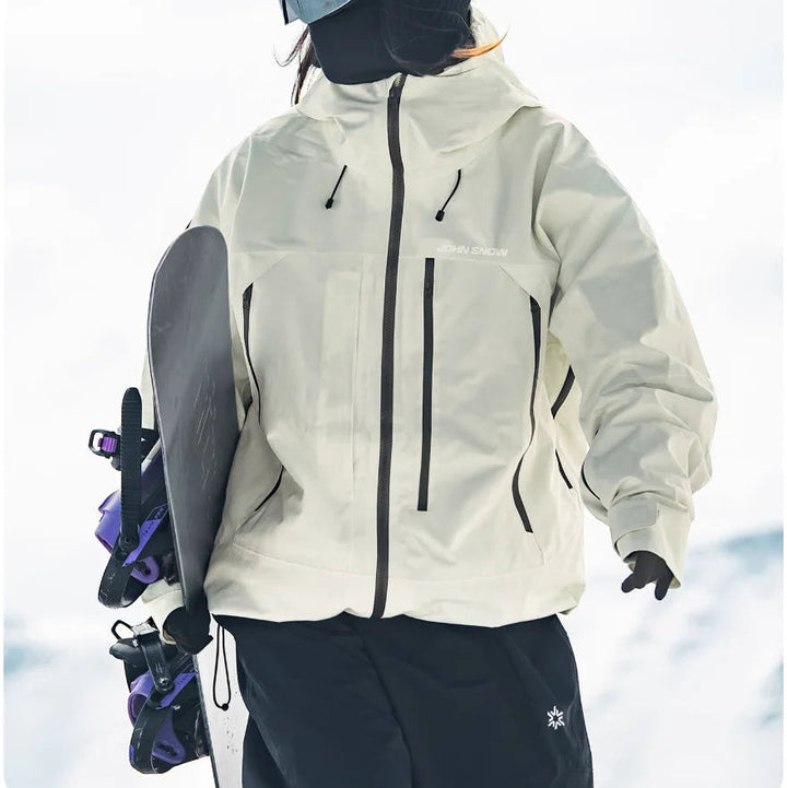 Damen Wasserdichte Ski-Jacke für Winter Outdoor Aktivitäten mit Komfort und Schutz 3