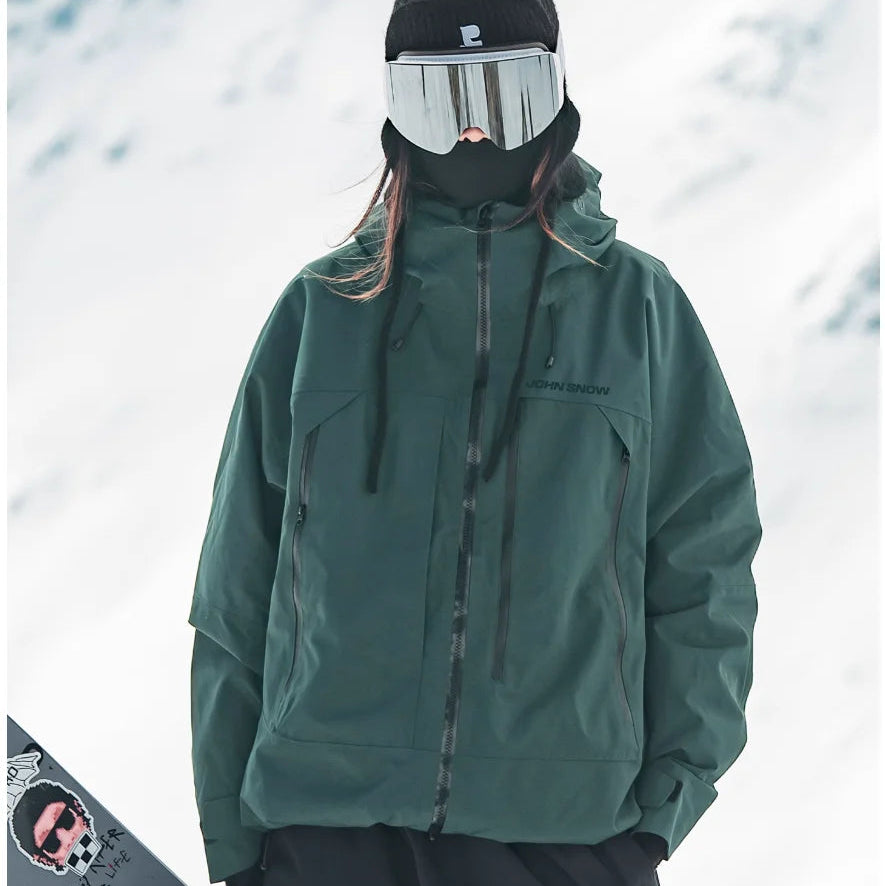 Damen Wasserdichte Ski-Jacke für Winter Outdoor Aktivitäten mit Komfort und Schutz 4