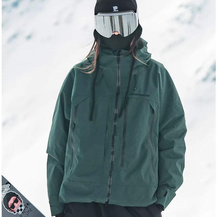 Damen Wasserdichte Ski-Jacke für Winter Outdoor Aktivitäten mit Komfort und Schutz 4