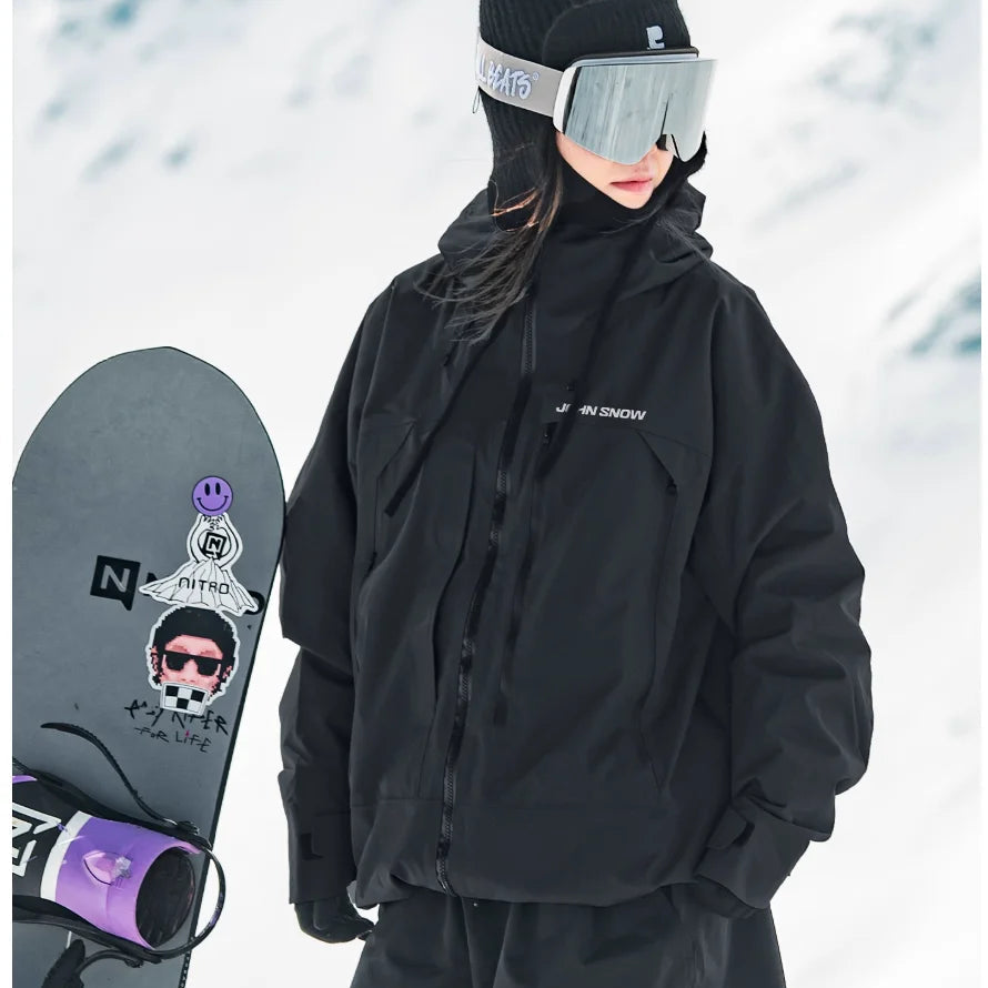 Damen Wasserdichte Ski-Jacke für Winter Outdoor Aktivitäten mit Komfort und Schutz 8