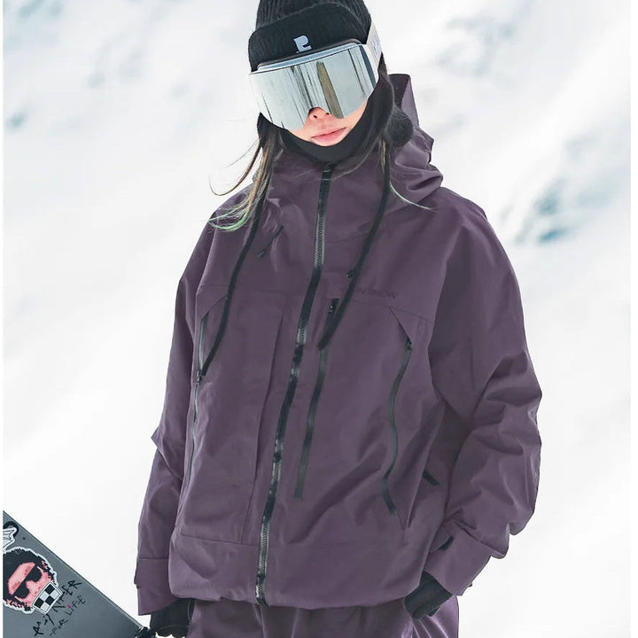 Damen Wasserdichte Ski-Jacke für Winter Outdoor Aktivitäten mit Komfort und Schutz 9