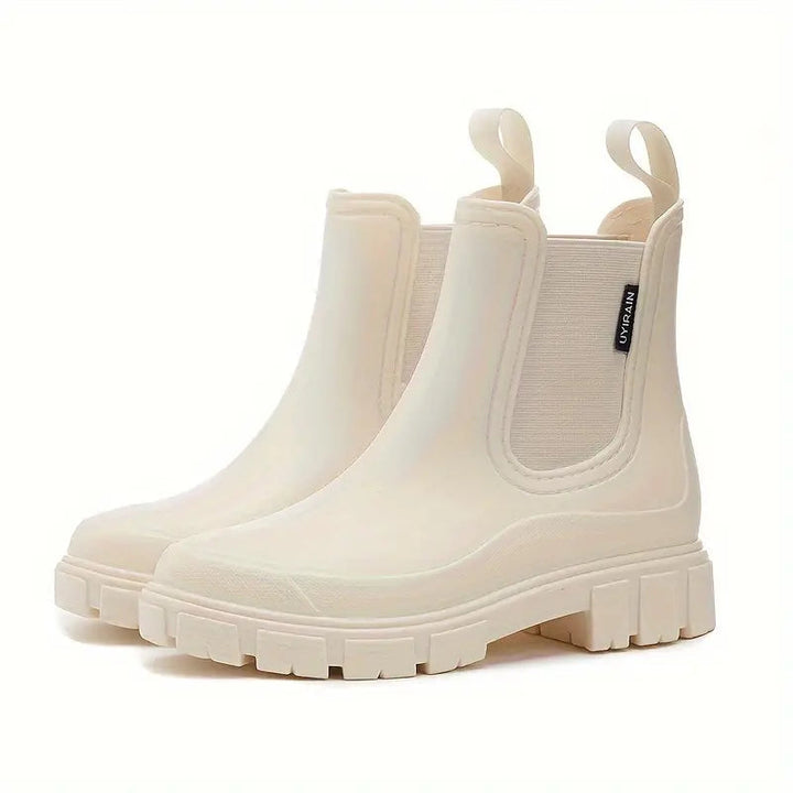 Damen Wasserdichte Slip-On Chelsea Stiefel mit Komfort und Schutz 2