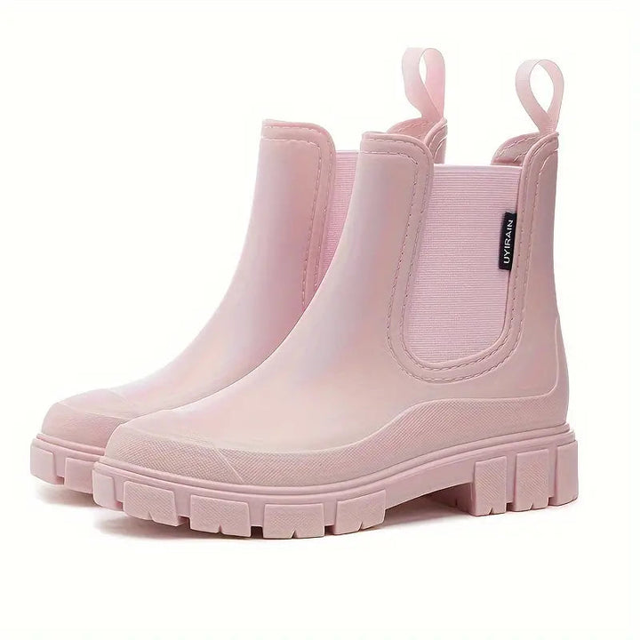 Damen Wasserdichte Slip-On Chelsea Stiefel mit Komfort und Schutz 3